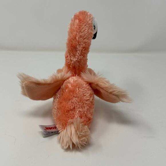 Aurora Pink Flamingo 10" Tall Plush Bird Bean Bag Stuffed Animal Toy Realistic - Picture 5 of 10